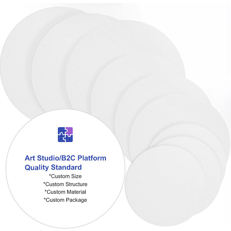 Kulatý plátěný panel